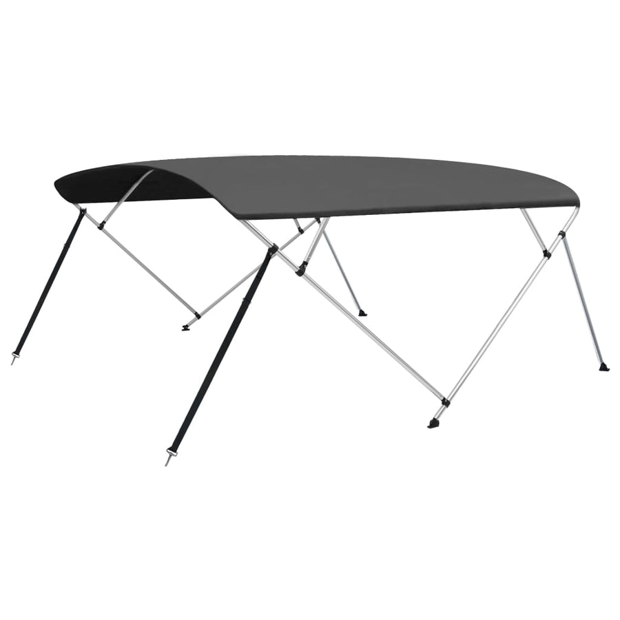 Biminitop 4-Boogs 243X(230-244)X37 Cm Kleurig 243 x 244 x 137 cm Antraciet
