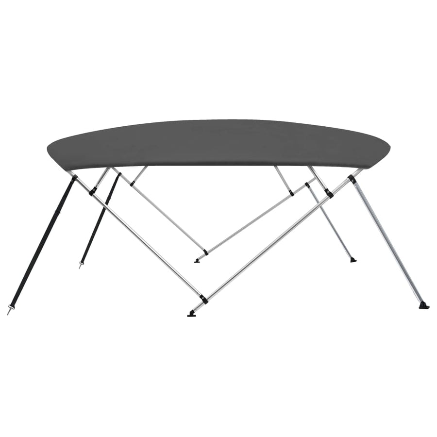 Biminitop 4-Boogs 243X(230-244)X37 Cm Kleurig 243 x 244 x 137 cm Antraciet