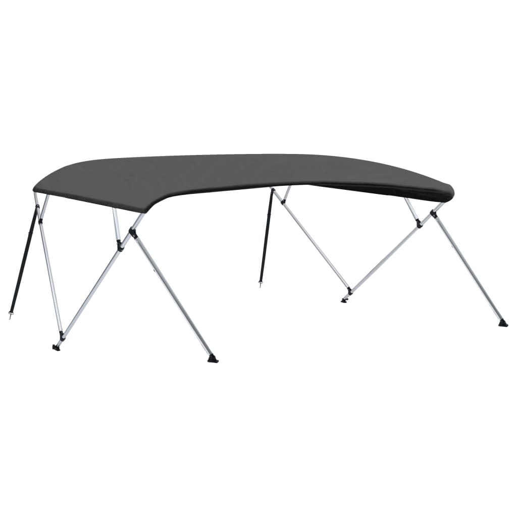 Biminitop 4-Boogs 243X(230-244)X37 Cm Kleurig 243 x 244 x 137 cm Antraciet