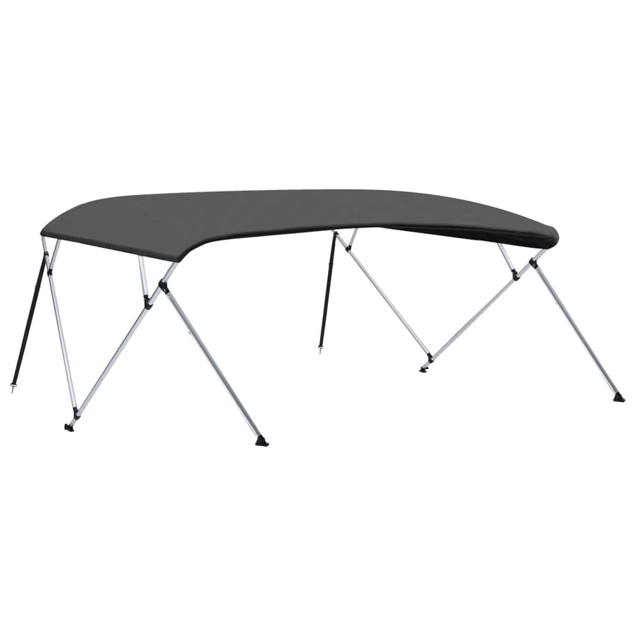 Biminitop 4-Boogs 243X(230-244)X37 Cm Kleurig 243 x 244 x 137 cm Antraciet