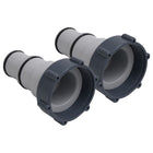 Zwembadslangadapter 32/38 mm kunststof 2 stuks