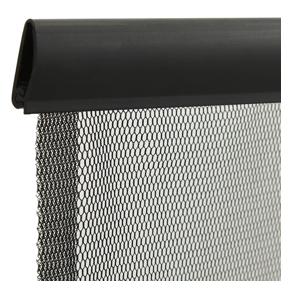 Vliegengordijn 5-Delig Mesh Zwart 120 x 240 cm
