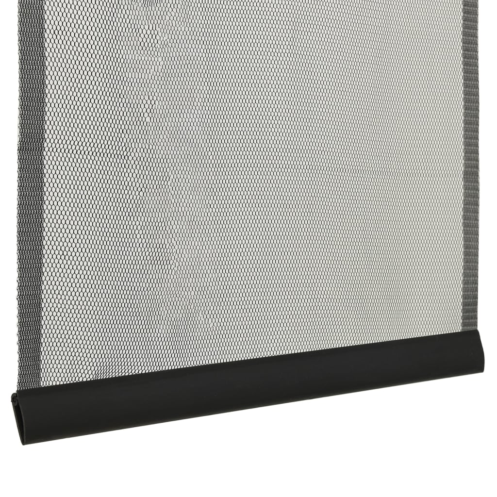 Vliegengordijn 5-Delig Mesh Zwart 120 x 240 cm