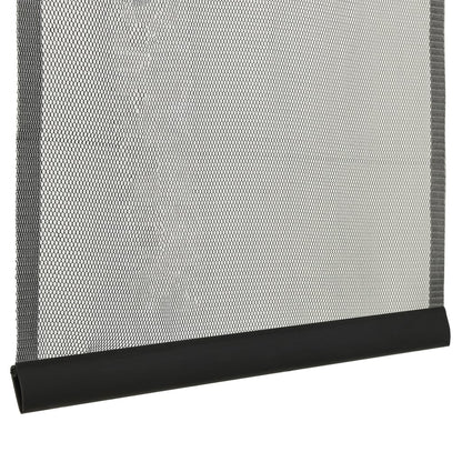 Vliegengordijn 5-Delig Mesh Zwart 120 x 240 cm