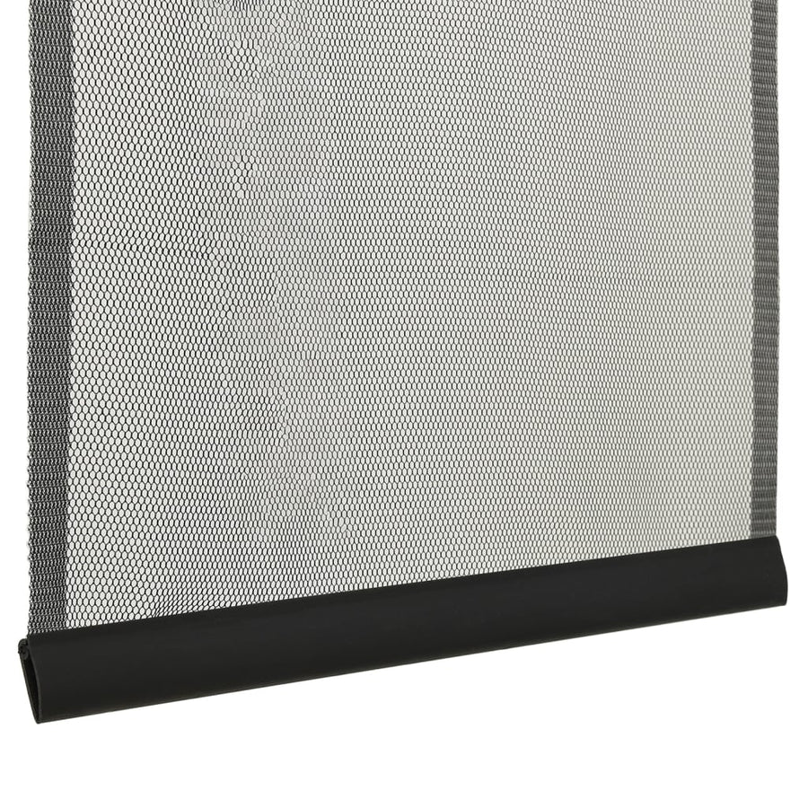 Vliegengordijn 5-Delig Mesh Zwart 120 x 240 cm