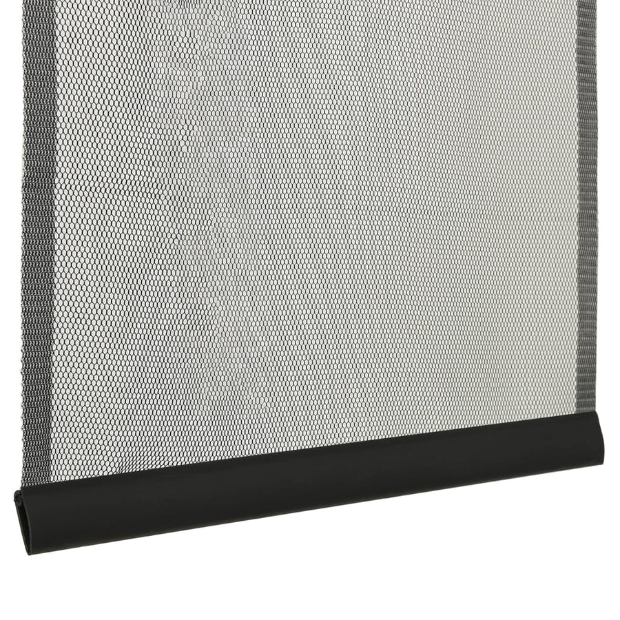 Vliegengordijn 10-Delig Mesh Zwart 240 x 240 cm