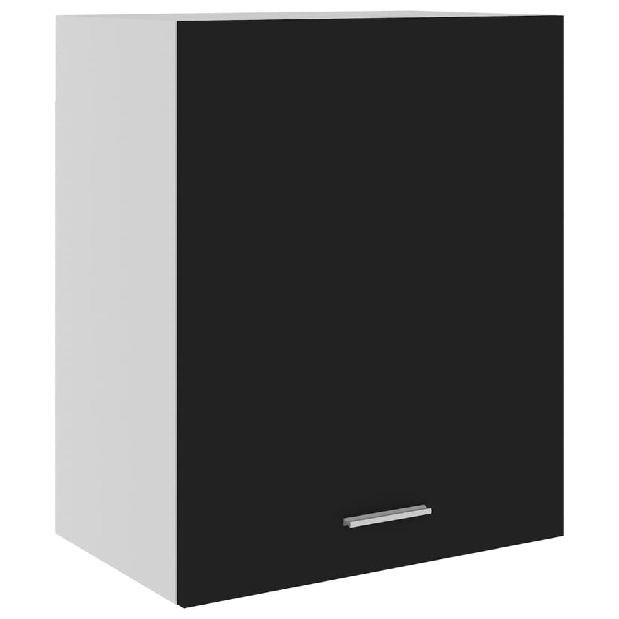 Hangkasten 2 St 50X3X60 Cm Spaanplaat Zwart Hangkast 50 cm 2 st