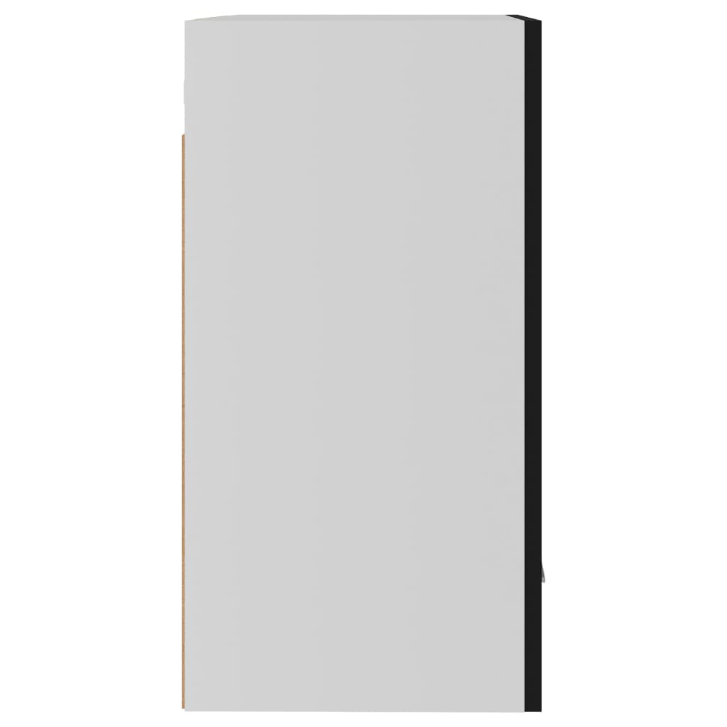 Hangkasten 2 St 50X3X60 Cm Spaanplaat Zwart Hangkast 50 cm 2 st