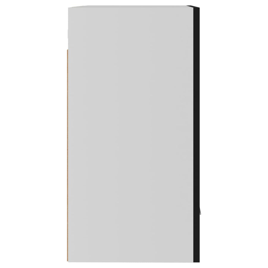 Hangkasten 2 St 50X3X60 Cm Spaanplaat Zwart Hangkast 50 cm 2 st