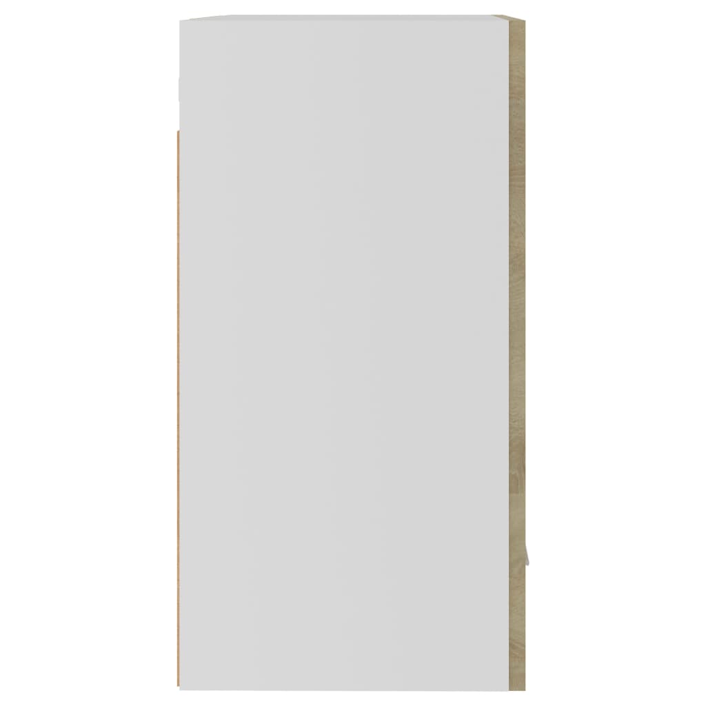 Hangkasten 2 st 50x31x60 cm spaanplaat sonoma eikenkleurig Sonoma eiken