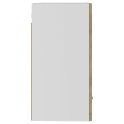 Hangkasten 2 st 50x31x60 cm spaanplaat sonoma eikenkleurig Sonoma eiken