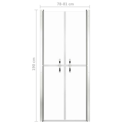 Douchedeur Esg 81 x 190 cm Zilver Transparant