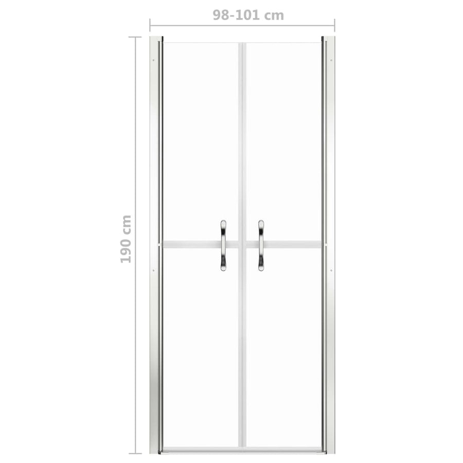 Douchedeur 101x190 cm ESG transparant 101 x 190 cm Zilver Transparant