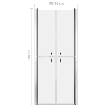 Douchedeur 91x190 cm ESG mat 91 x 190 cm Zilver