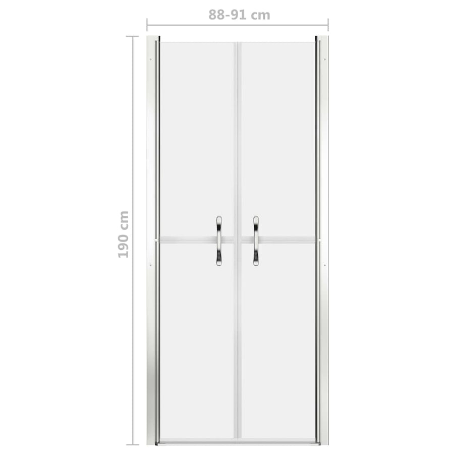 Douchedeur 91x190 cm ESG mat 91 x 190 cm Zilver