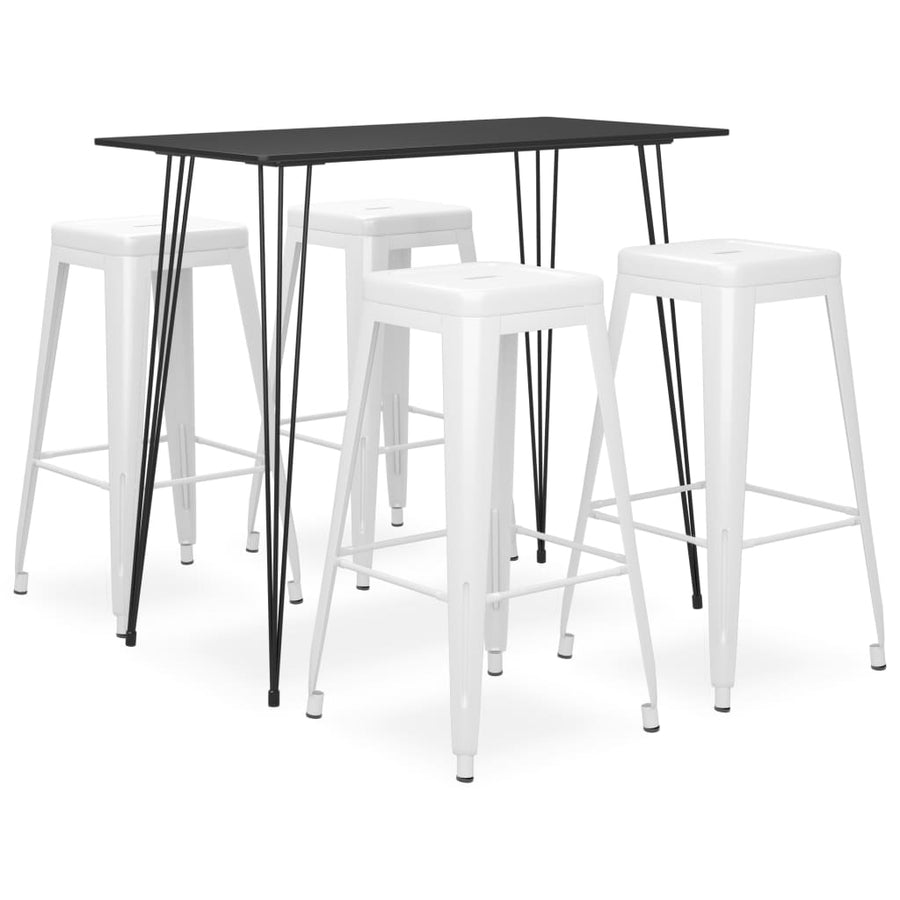 -Delige Barset 5 Zwart en wit