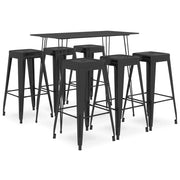 7-piece Bar Set black