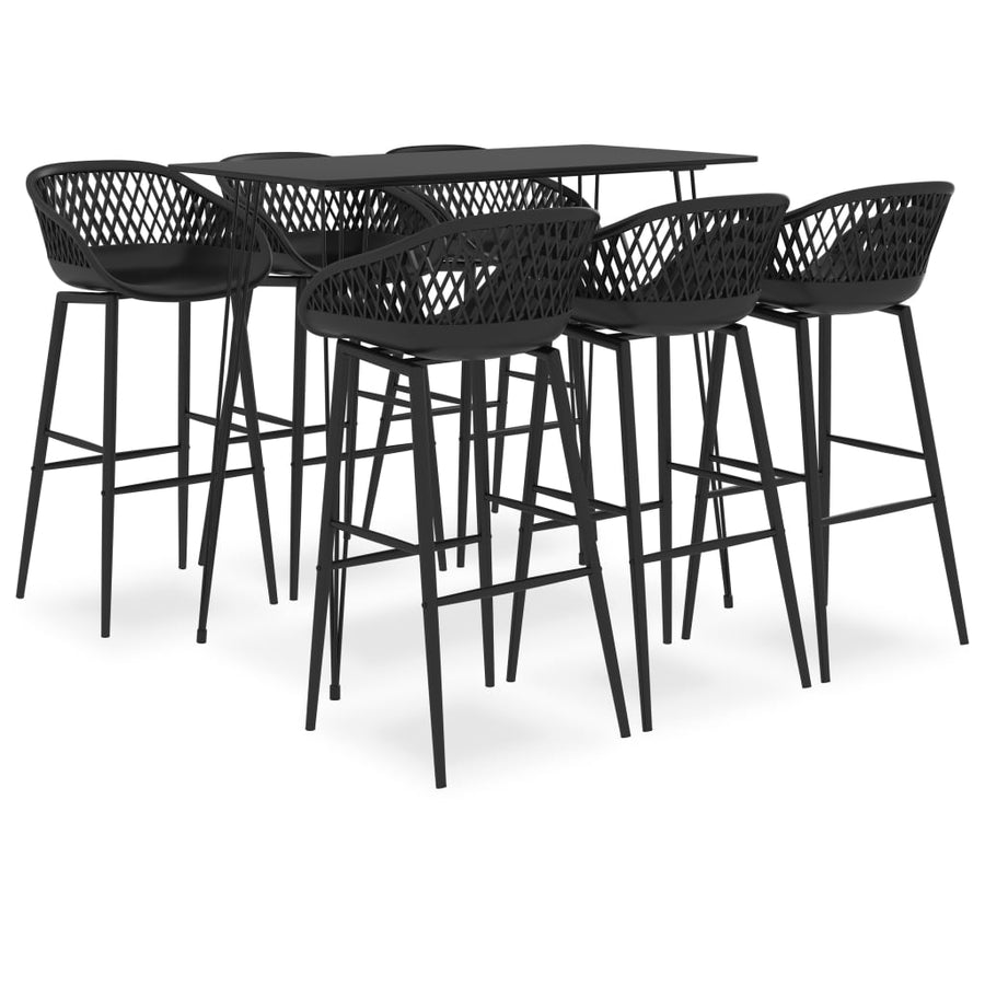 -Delige Barset 7 Zwart