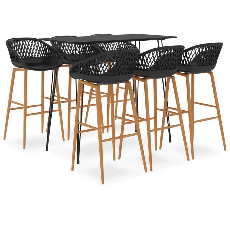 -Delige Barset 7 Zwart