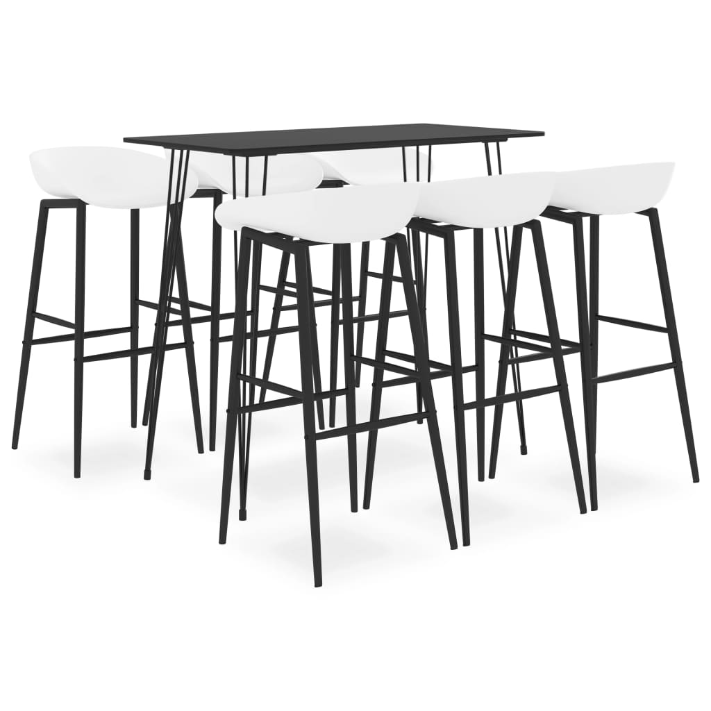 7-Delige Barset 6 Zwart en wit