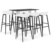 Barset 7-delig zwart wit