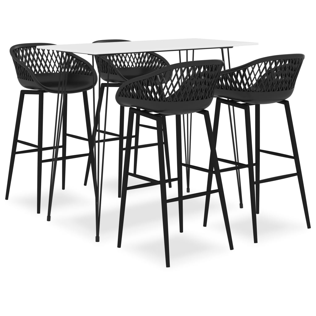 -Delige Barset 5 Wit en zwart