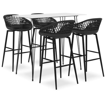 -Delige Barset 5 Wit en zwart