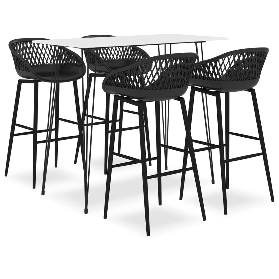 -Delige Barset 5 Wit en zwart