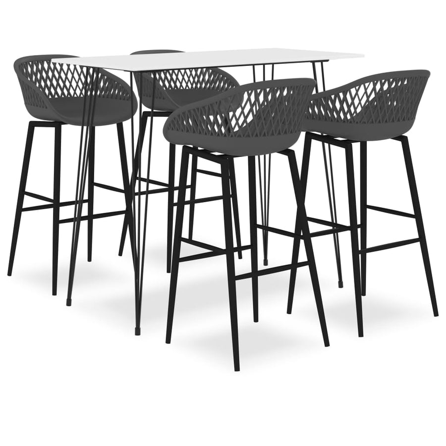 -Delige Barset 5 Wit en grijs