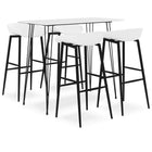 5-Piece Bar Set White