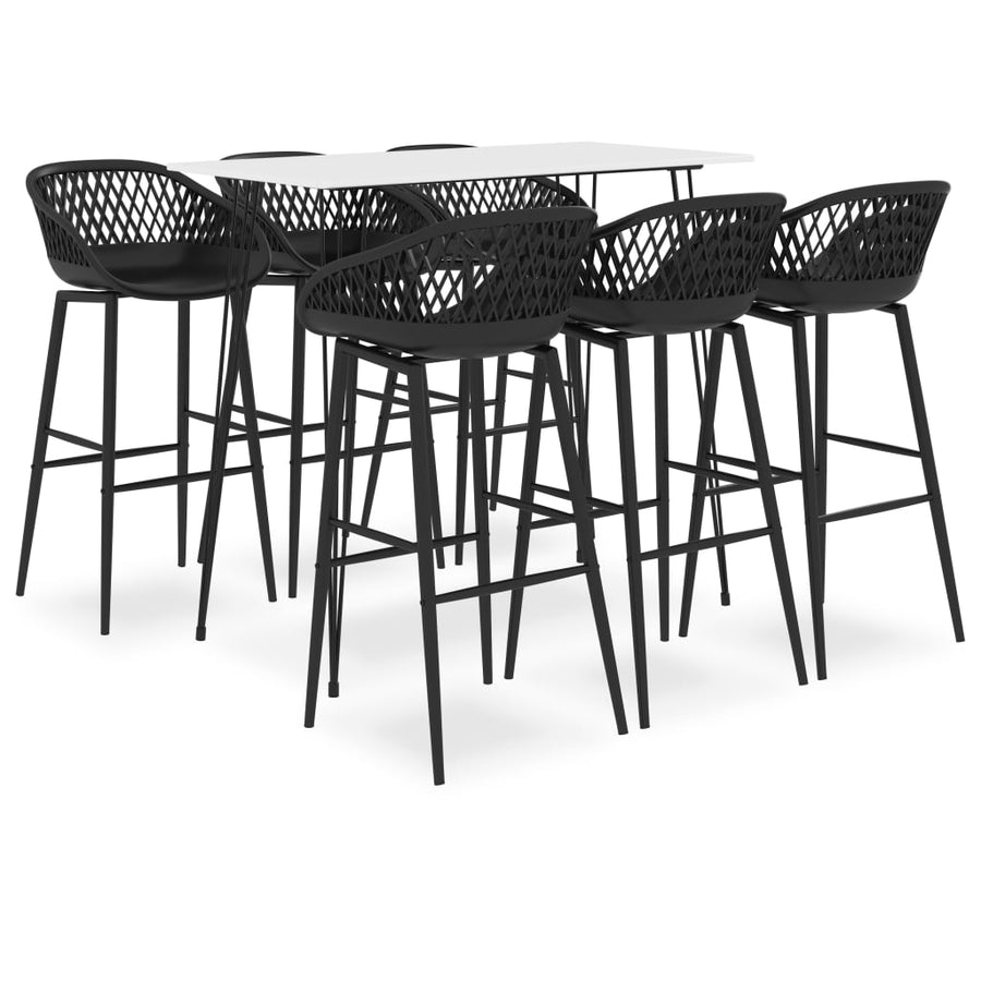 -Delige Barset 7 Wit en zwart