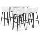 Barset 7-delig wit 120x60x105 cm