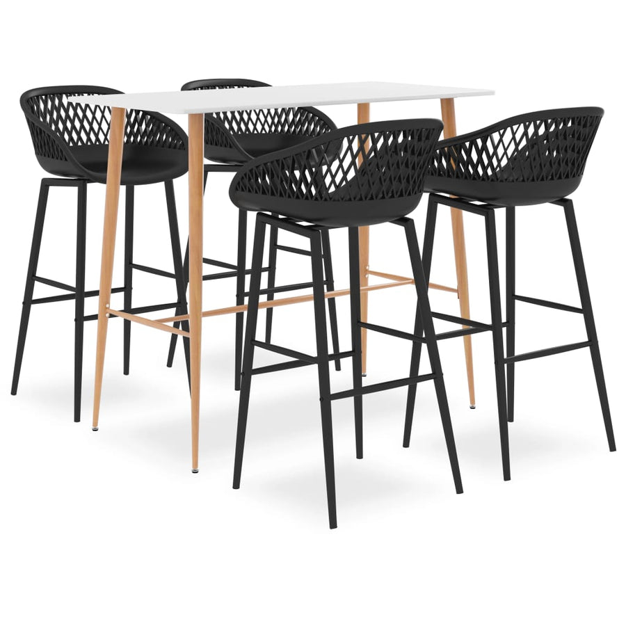 -Delige Barset 5 Wit en zwart