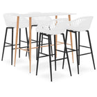 5-Piece Bar Set White