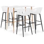 Barset 5-delig wit 120x60x105 cm