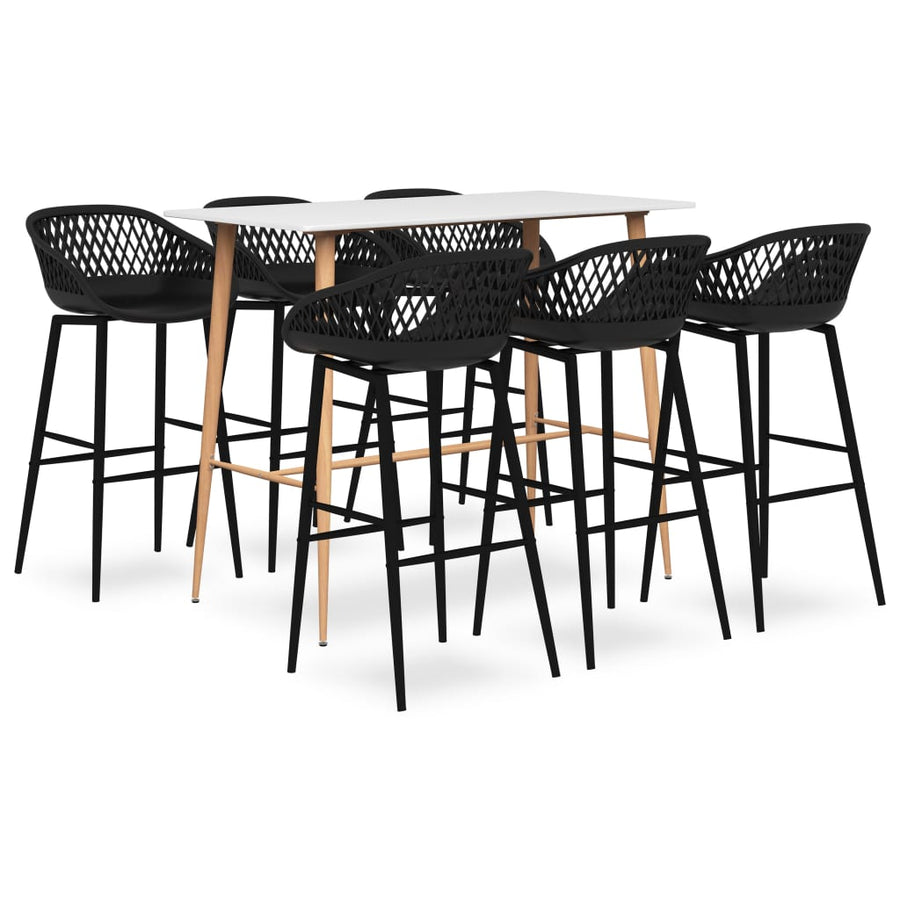-Delige Barset 7 Wit en zwart