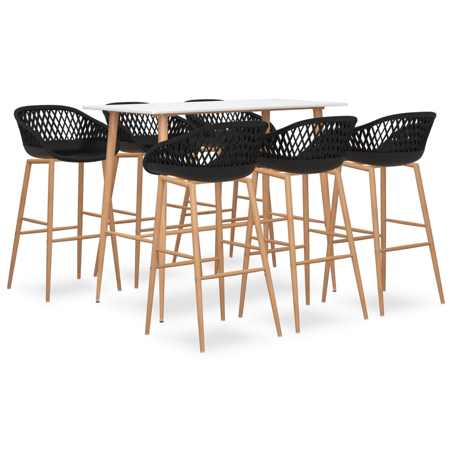 -Delige Barset 7 Wit en zwart