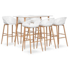 7-piece White Bar Set