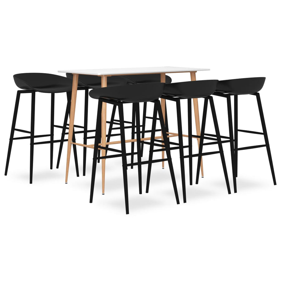 -Delige Barset 7 Wit en zwart