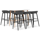 7-piece Bar Set in white and gray