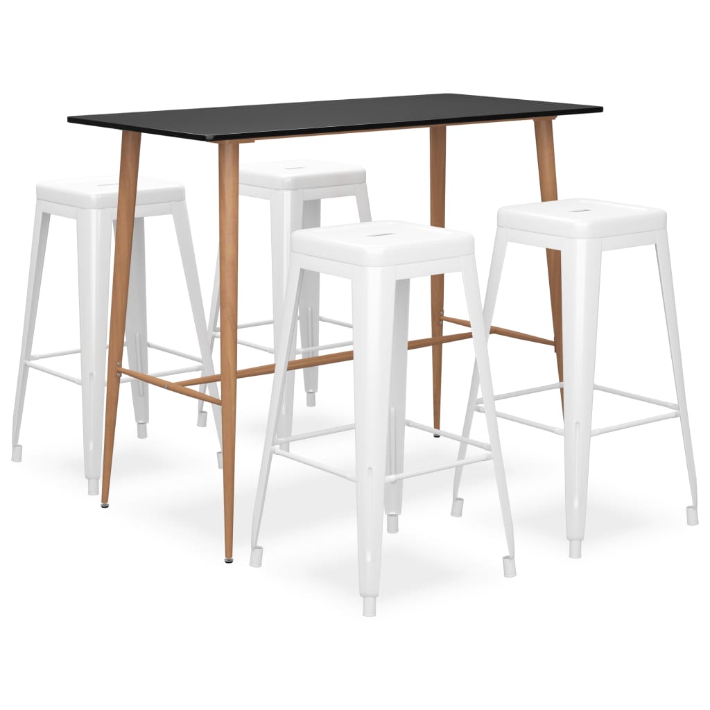 -Delige Barset 5 Zwart en wit
