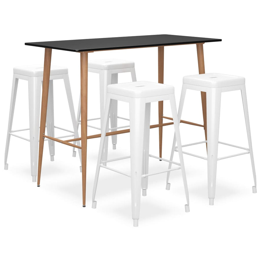-Delige Barset 5 Zwart en wit