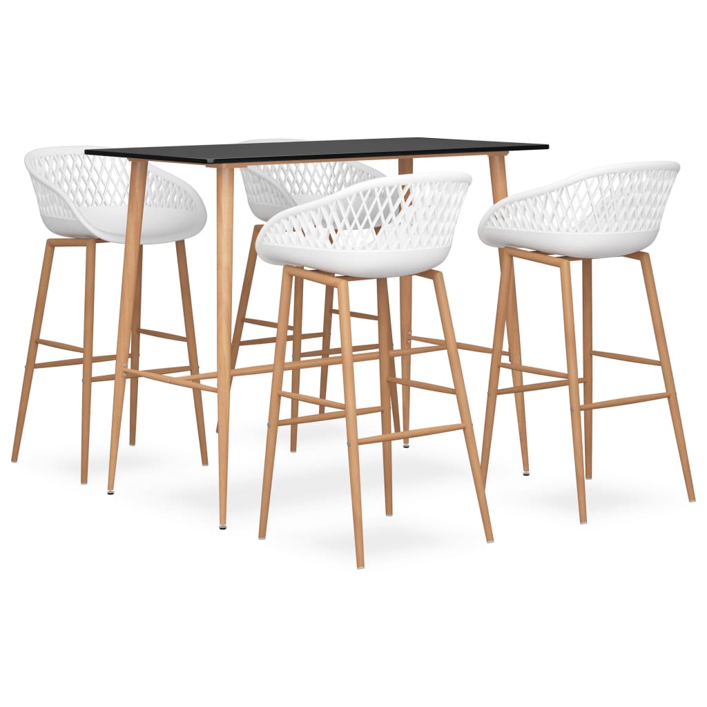 -Delige Barset 5 Zwart en wit