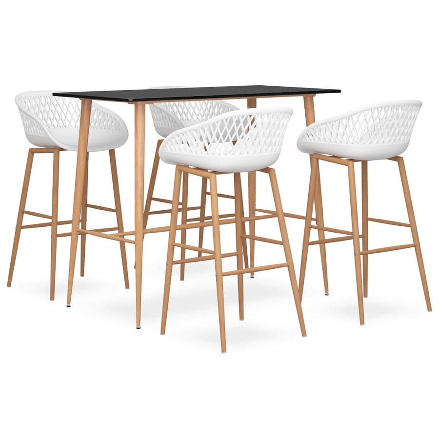 -Delige Barset 5 Zwart en wit