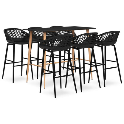 -Delige Barset 7 Zwart