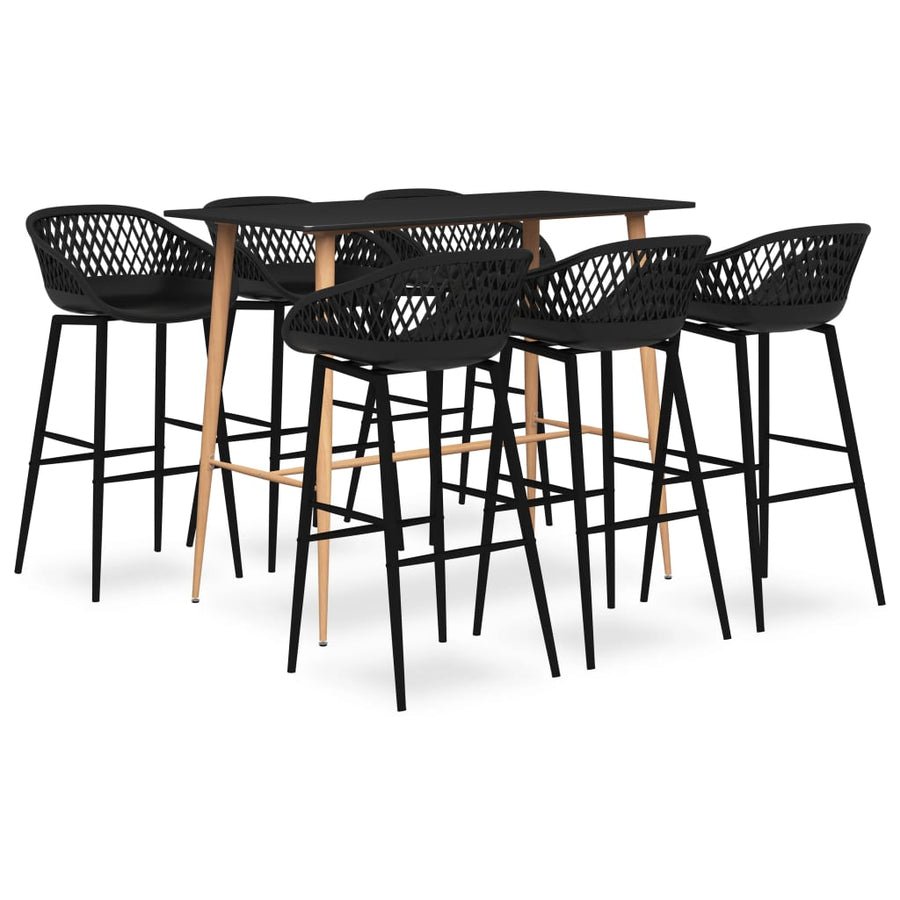 -Delige Barset 7 Zwart