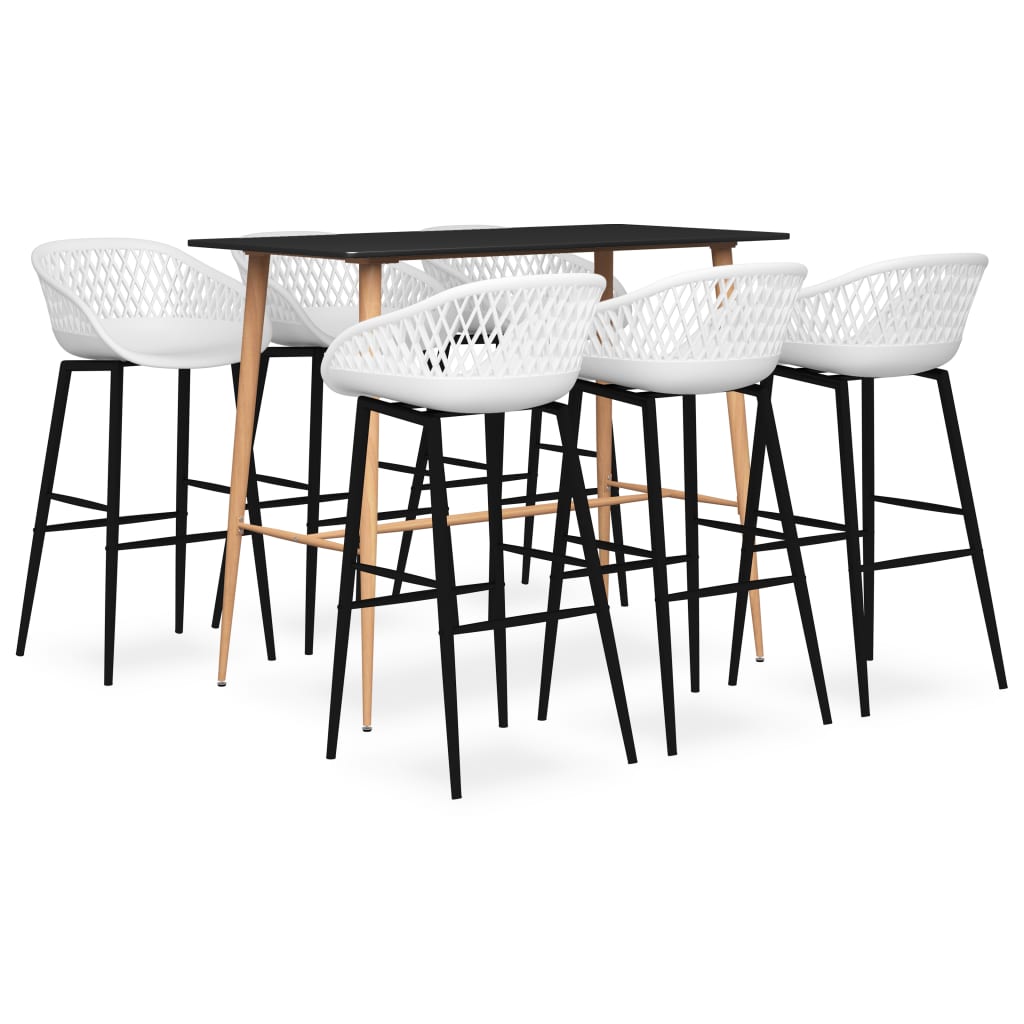 -Delige Barset 7 Zwart en wit