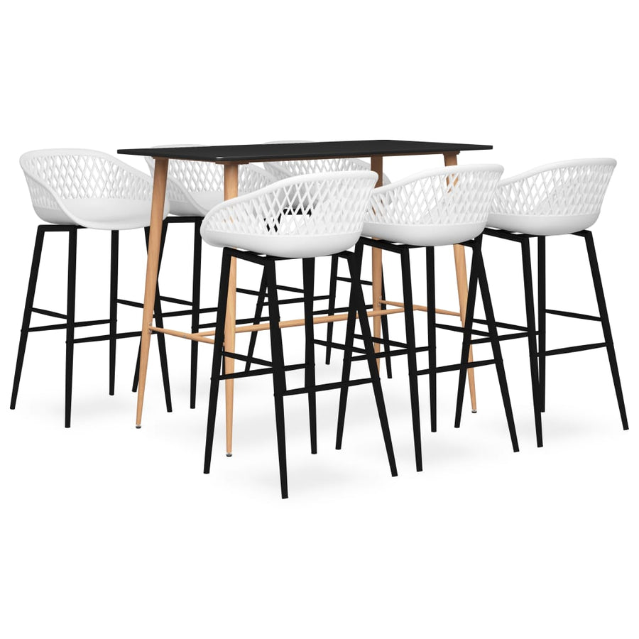 -Delige Barset 7 Zwart en wit