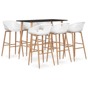 7-piece Black and White Bar Set