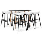 7-piece Black and White Bar Set